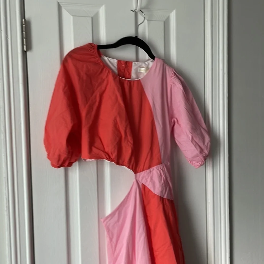 Two toned Side cut out dress